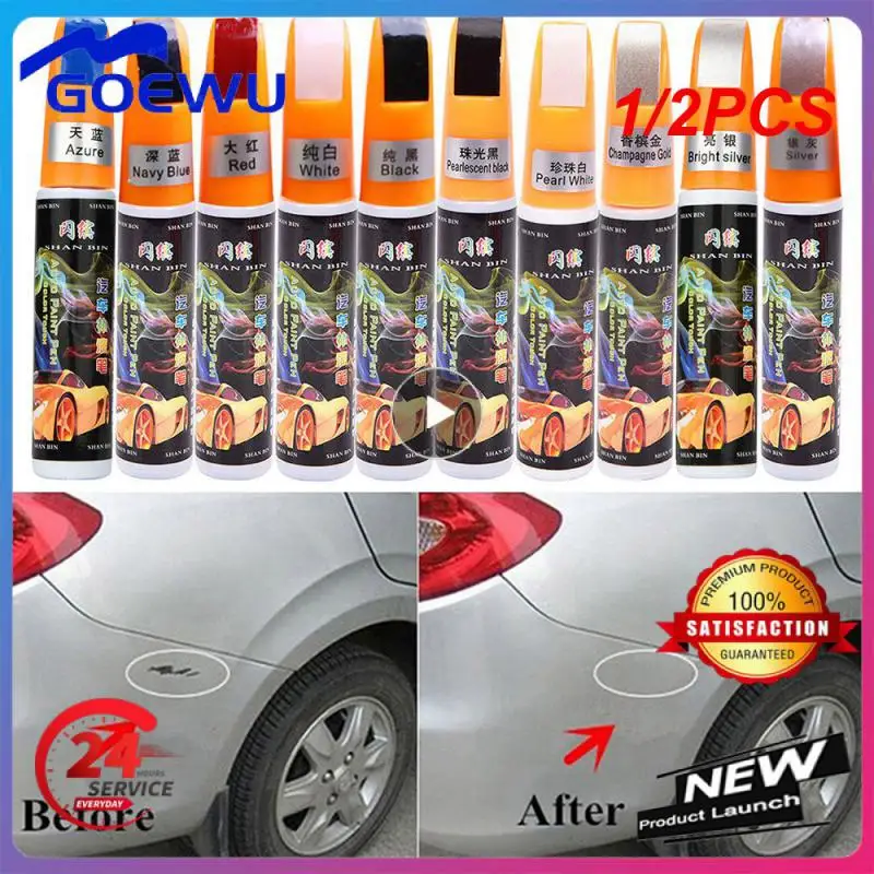 

1/2PCS Car Scratch Repair Agent Auto Touch Up Pen Car Care Scratch Clear Remover Paint Auto Mending Fill Paint Pen Tool Drop