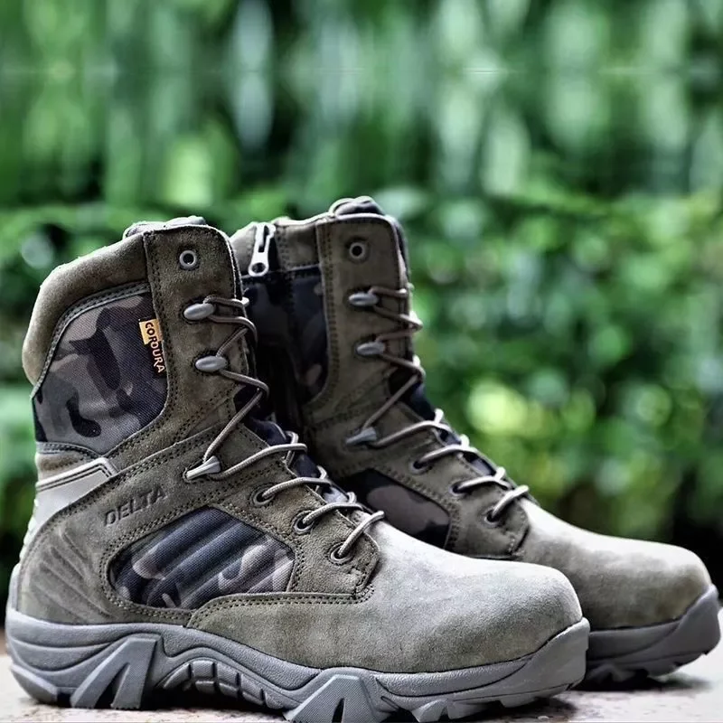 

Desert Tactical Military Boots Mens Work Safty Shoes Special Force Waterproof Boot Lace Up Combat Ankle Boots