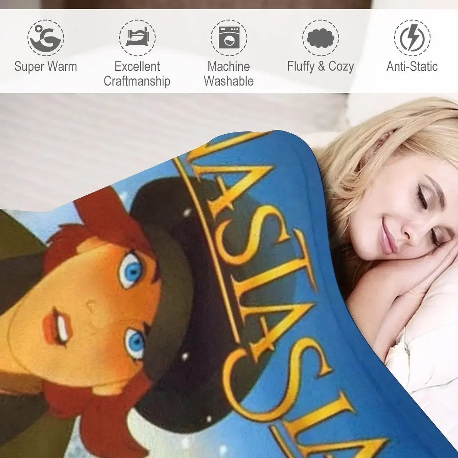 Классическое одеяло с плакатом Anastasia теплая зима на зиму одеяла