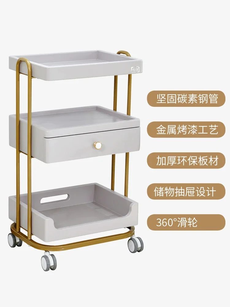 Вращающаяся тележка для салона красоты маникюрная хранения татуировок