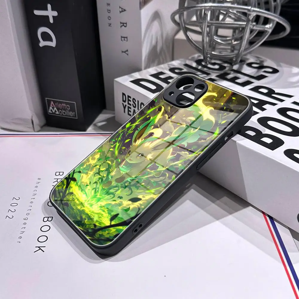 Фото Чехол P-Pokemons для телефона с закаленным стеклом для iPhone 16ProMAX 14 12 17Pro Air 15 16 Plus 13 Pro MAX. №4