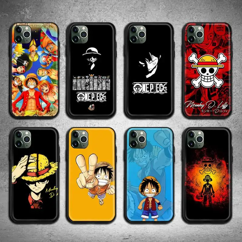 

One Piece Luffy Phone Case For iphone 13 12 11 Pro Max Mini XS Max 8 7 6 6S Plus X 5S SE 2020 XR cover