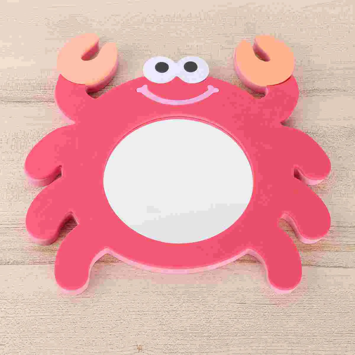 

1Pc Kid Bath EVA Cartoon Mirror Bathing Plaything Creative Red Crab Design Water Educational Toys