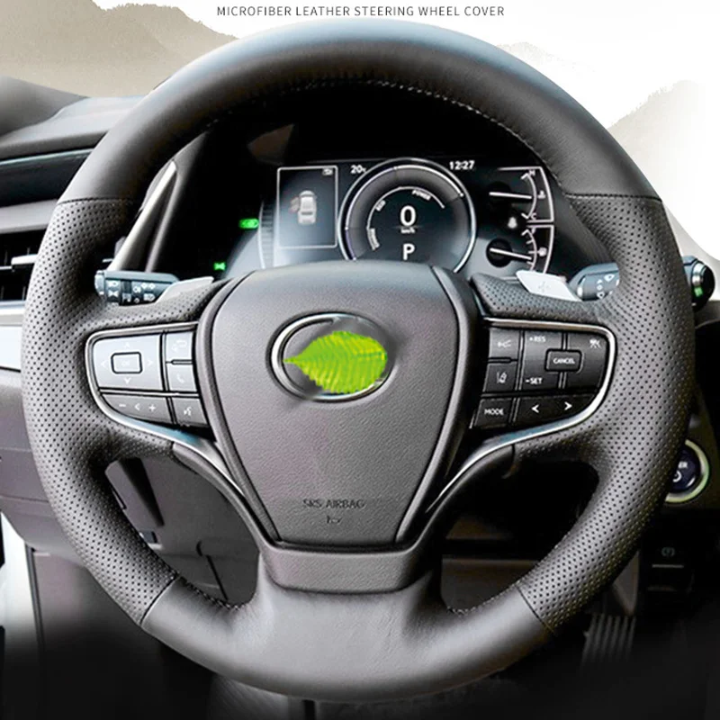 

steering wheel cover For Lexus ES200 UX260 ES300 LS500 NX200 NX300 CT200 h Alcantara Leather suede Car Interior accessories