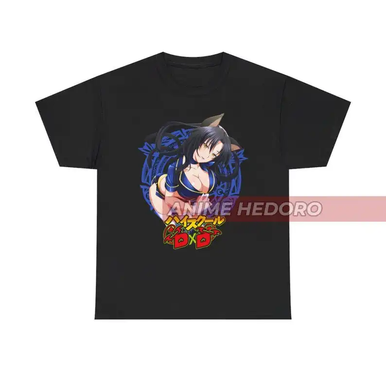 Футболка унисекс Kuroka DxD Anime Waifu рубашка манга