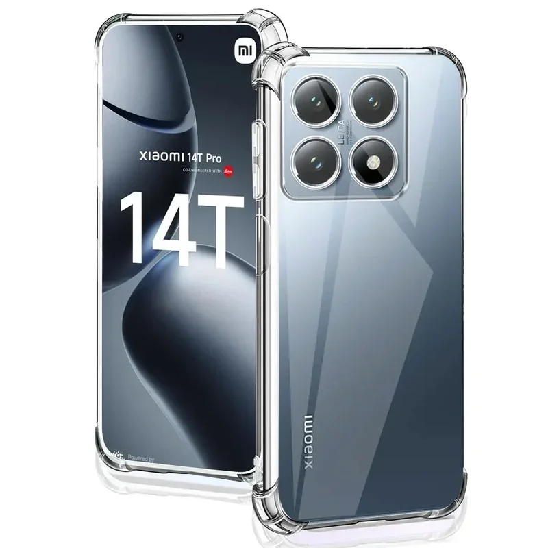 Чехол для Xiaomi 14T pro прозрачная оболочка мягкий силиконовый чехол телефона Xiomi 14Tpro