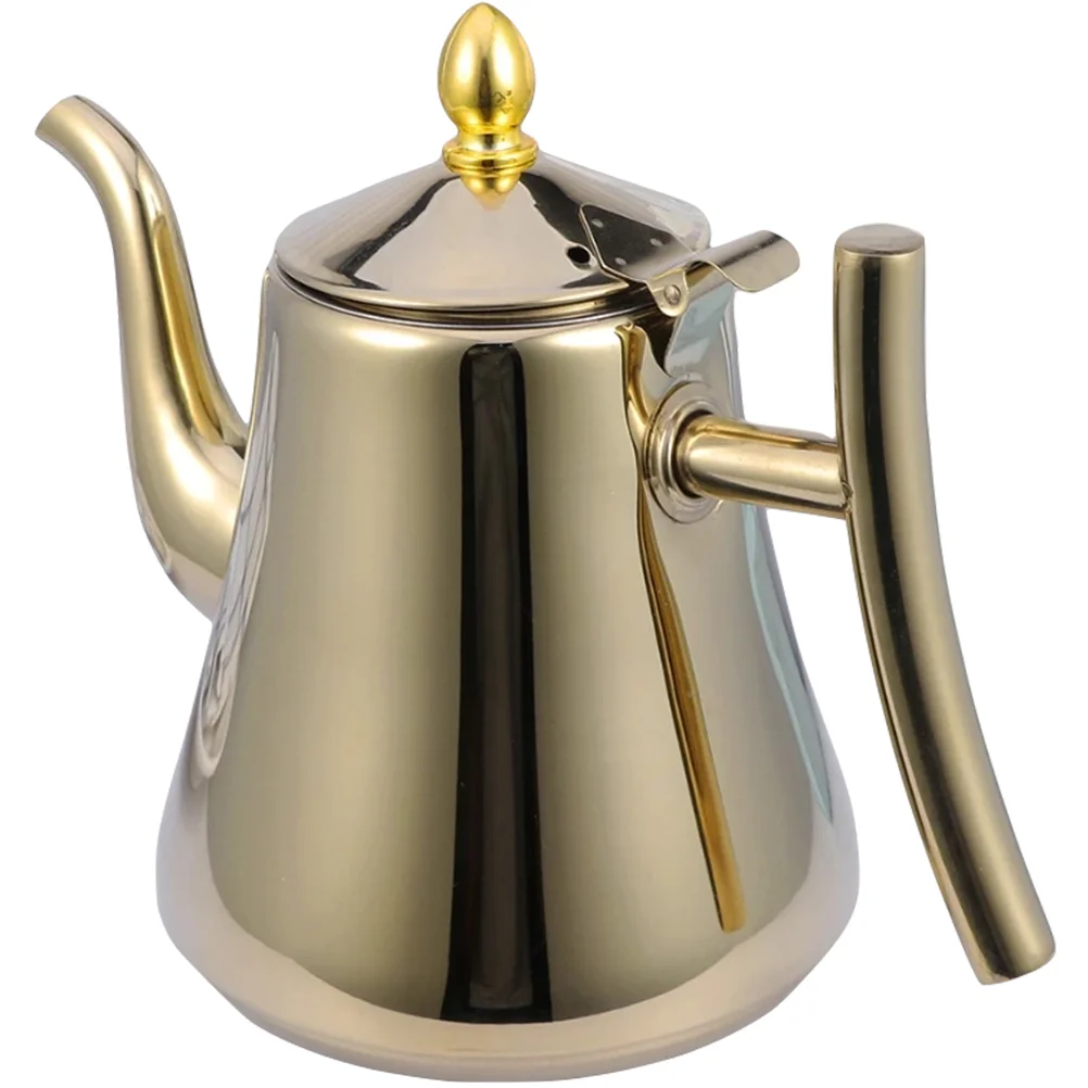 

Tea Kettle Stovetop Pitcher Teapot Stainless Steel Tea Kettle Stovetop Tea Brewer for Oil Home Kitchen