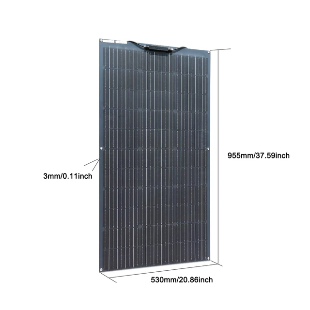 Kit pannello solare impermeabile 100W 200W modulo fotovoltaico monocristallino flessibile e Controller ricarica batteria by12V applicabile 4