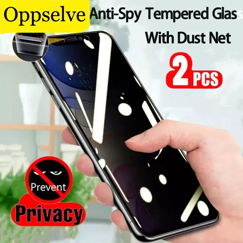 

Dustproof Tempered Glass Green Film For iPhone 12 13 Mini 11 Pro Max X Xs Max Xr 8 7 6 6s Plus SE3 Screen Protector
