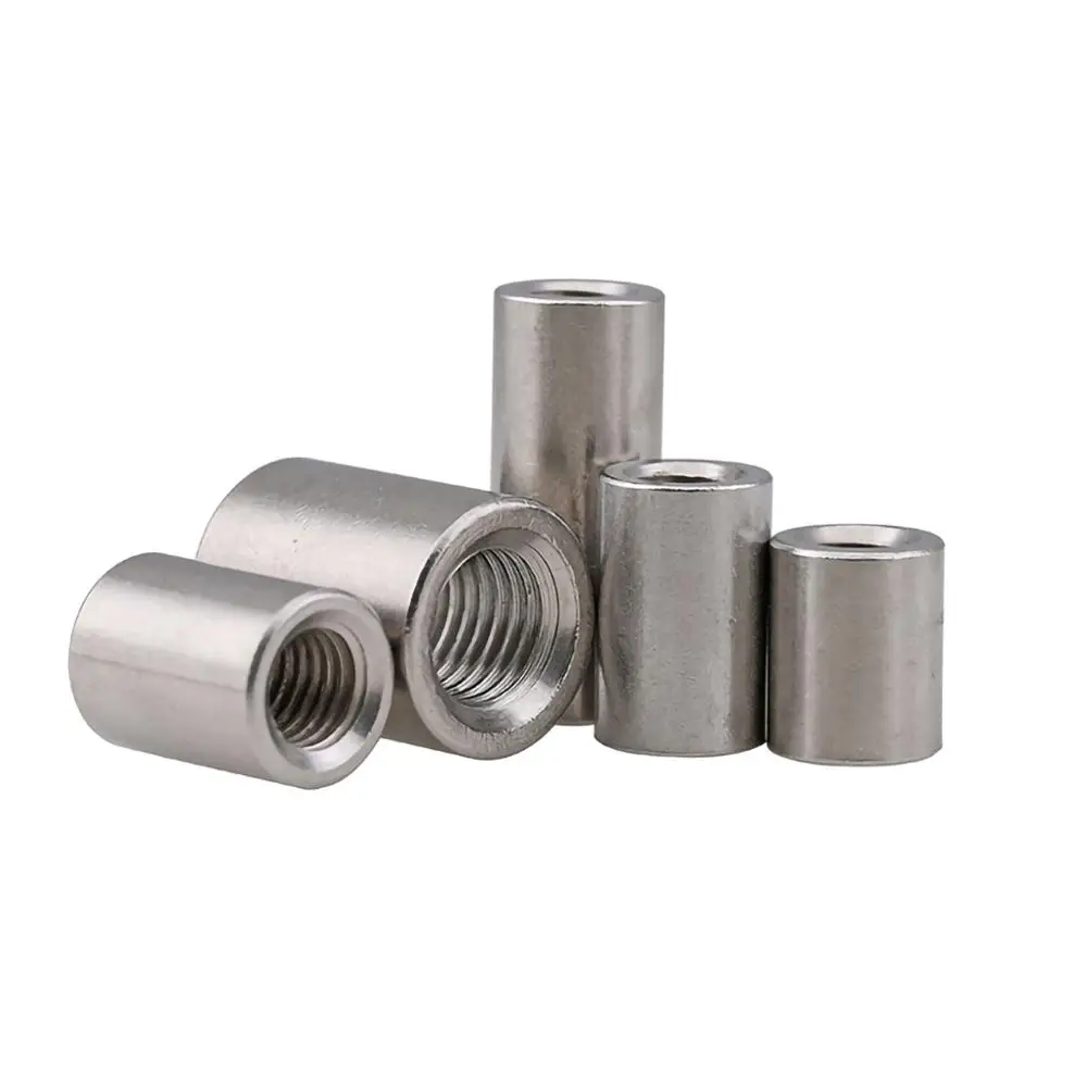 

Round Coupling Nuts 304 Stainless Steel Extend Long Round Coupling Nut Connection Thread Nut M3 M4 M5 M6 M8 M10 M12 M14 M16