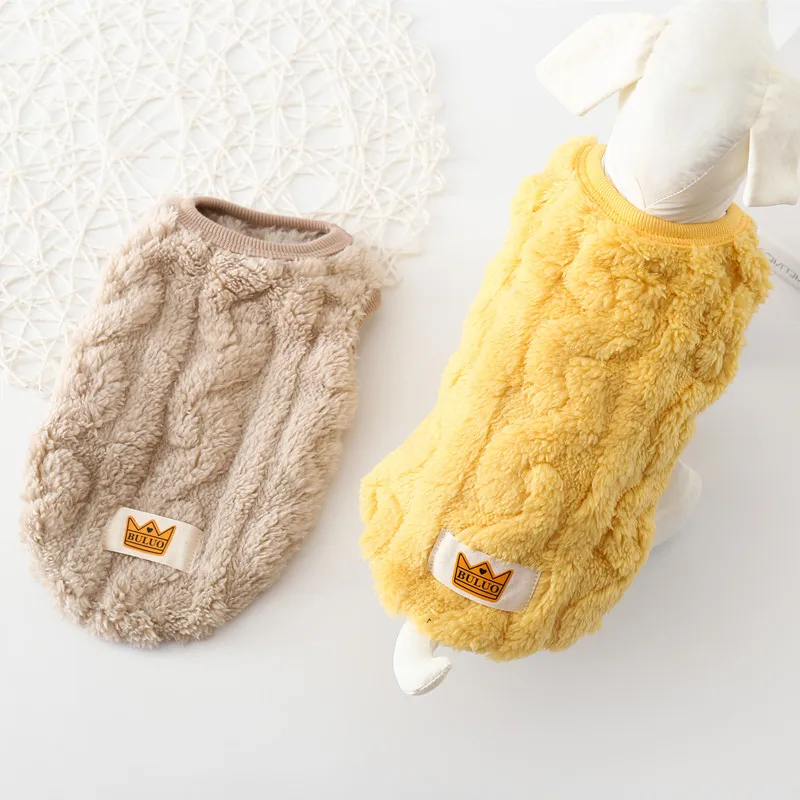 

KISSURPET Autumn and Winter New Pet Clothes Dog Warm Cotton Coat Vest Double-sided Fleece Vest Teddy Bear Cat Clothing