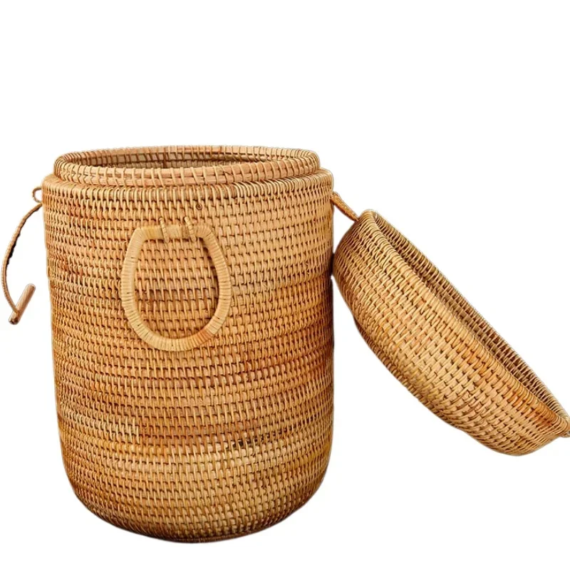 Многофункциональная корзина для хранения из ротанга органайзер ручной работы