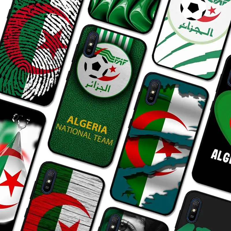 

Algeria Flag Phone Case for Redmi 5 6 7 8 9 A 5plus K20 4X S2 GO 6 K30 pro