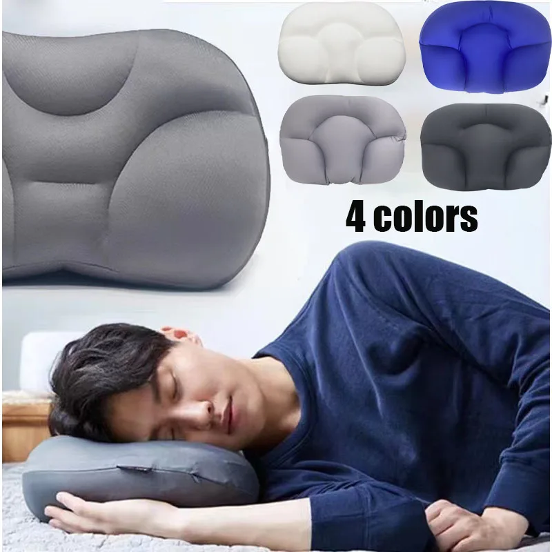 

All-round Sleep Pillow Soft Neck Support Egg Sleep Pillow Massage Bedding for Neck Pain Sleeping Back Cushion 3D Cloud Almohada