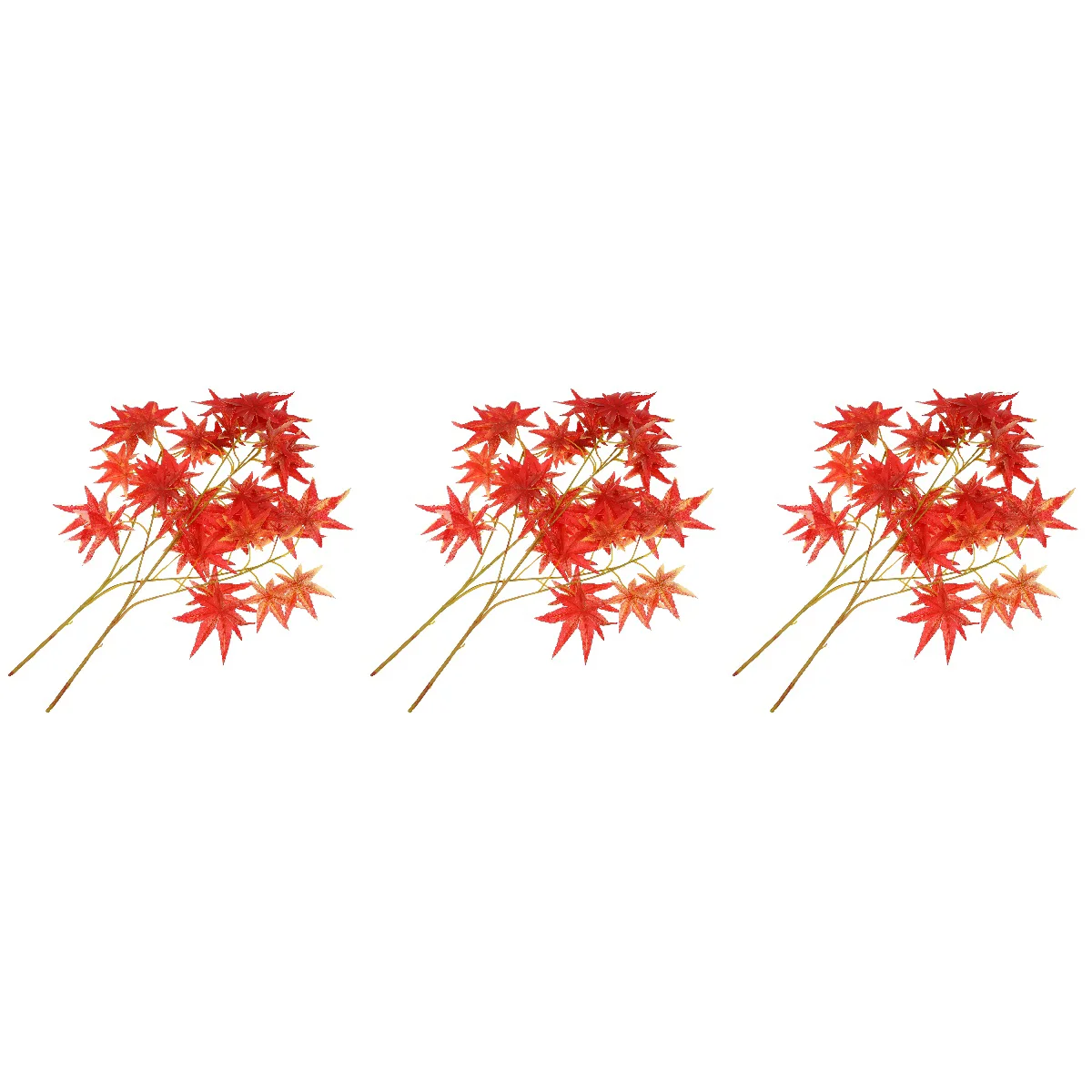 

6 pcs Artificial Maple Leaves Branches Faux Fall Maple Leaves Stem Fake Maple Leaves Picks