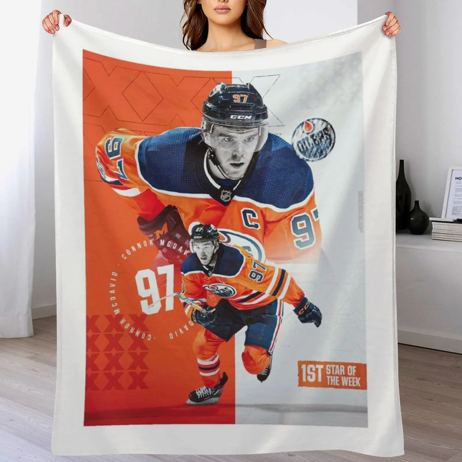 Одеяло Connor McDavid фланелевые одеяла и термобелье для дорожных одеял