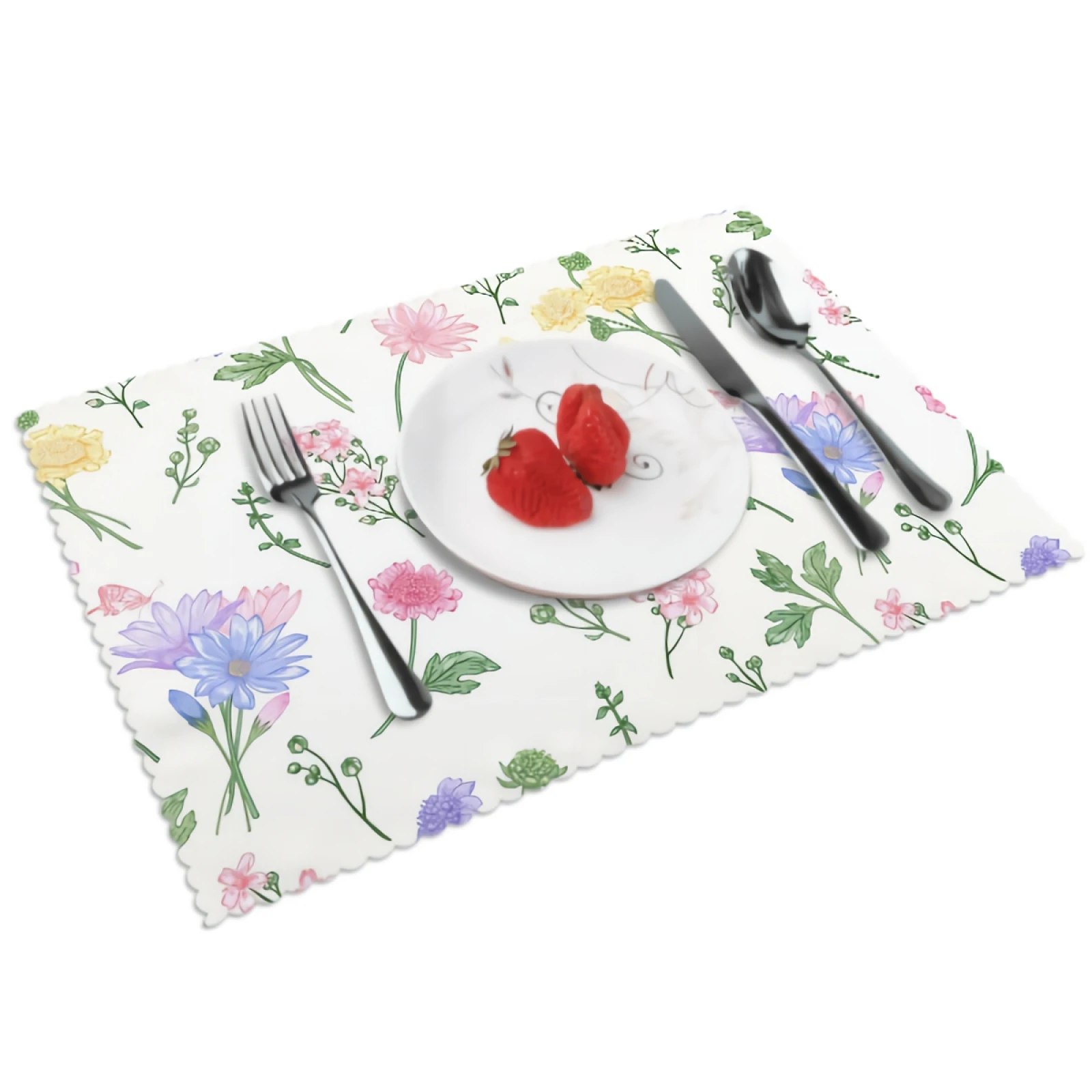

daisy Placemats for Dining Table 12 x 18 inches Heat Resistant Table Placemats Set of 4 for Kitchen Dining Table