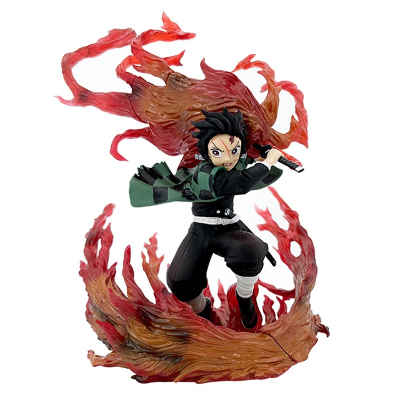 

22cm Kimetsu No Yaiba Anime Figure Figuarts ZERO Kyojuro Rengoku Kamado Tanjirou Action Figure Demon Slayer Figurine Model Toys