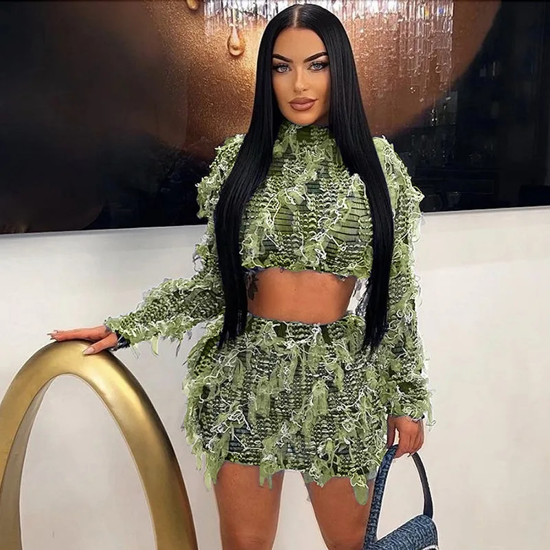 Рисунок 3 - Женский сетчатый комплект из двух предметов с бахромой