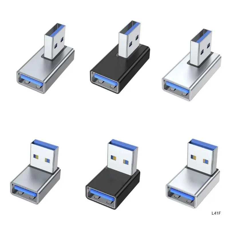 USB-папа-мама под прямым углом поворотный адаптер на 90 градусов USB3.0 штекер-мама