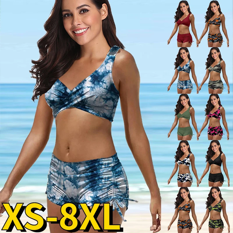 Женский комплект бикини с высокой талией |