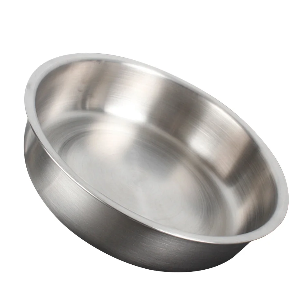 

Household Stainless Steel Food Container Fruit Serving Plate Rice Plate