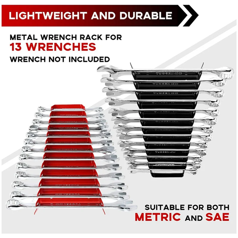 Металлический органайзер для гаечных ключей премиум-класса 2 упаковки настенные