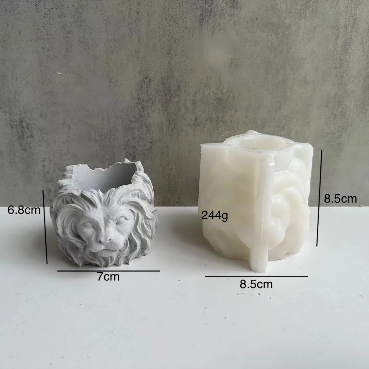 Силиконовая форма в форме слона льва для цветов цветочный горшок гипсовая