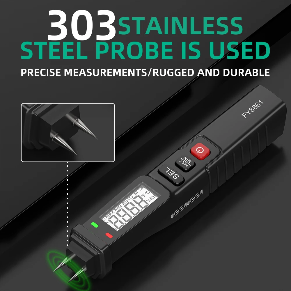 Цифровой измеритель влажности MASTFUYI профессиональный портативный гигрометр для