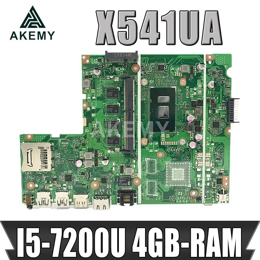 

Новая материнская плата X541UAK с процессором I5-7200U 4GB-RAM для ASUS X541U X541UA X541UAK X541UVK X541UV X541UJ, протестированная Материнская плата ноутбука
