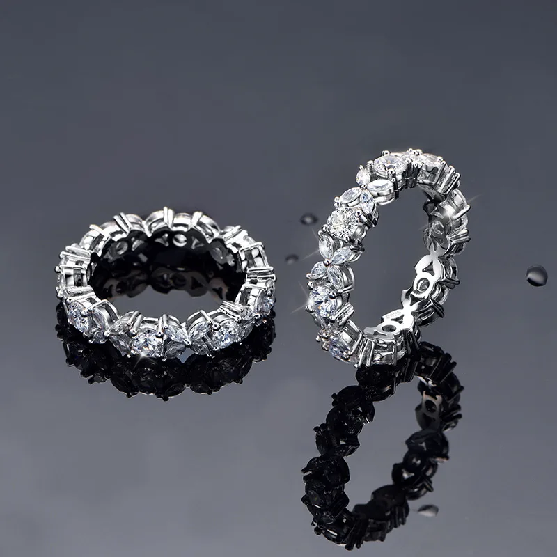 

S925 Стерлинговое Серебро, инкрустированное бриллиантами, кружевное штабелируемое кольцо для женщин, особый интерес, индивидуальный дизайн, минимум, Европа