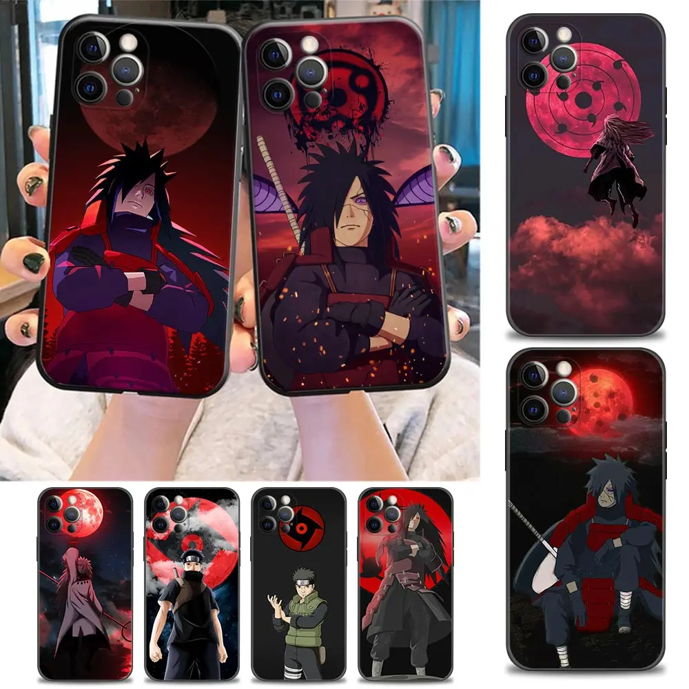 

Uchiha Madara Naturo Phone Case for iPhone 11 12 13 Pro Max 7 8 SE XR XS Max 5 5s 6 6s Plus Case Soft Silicon Cover BANDAI