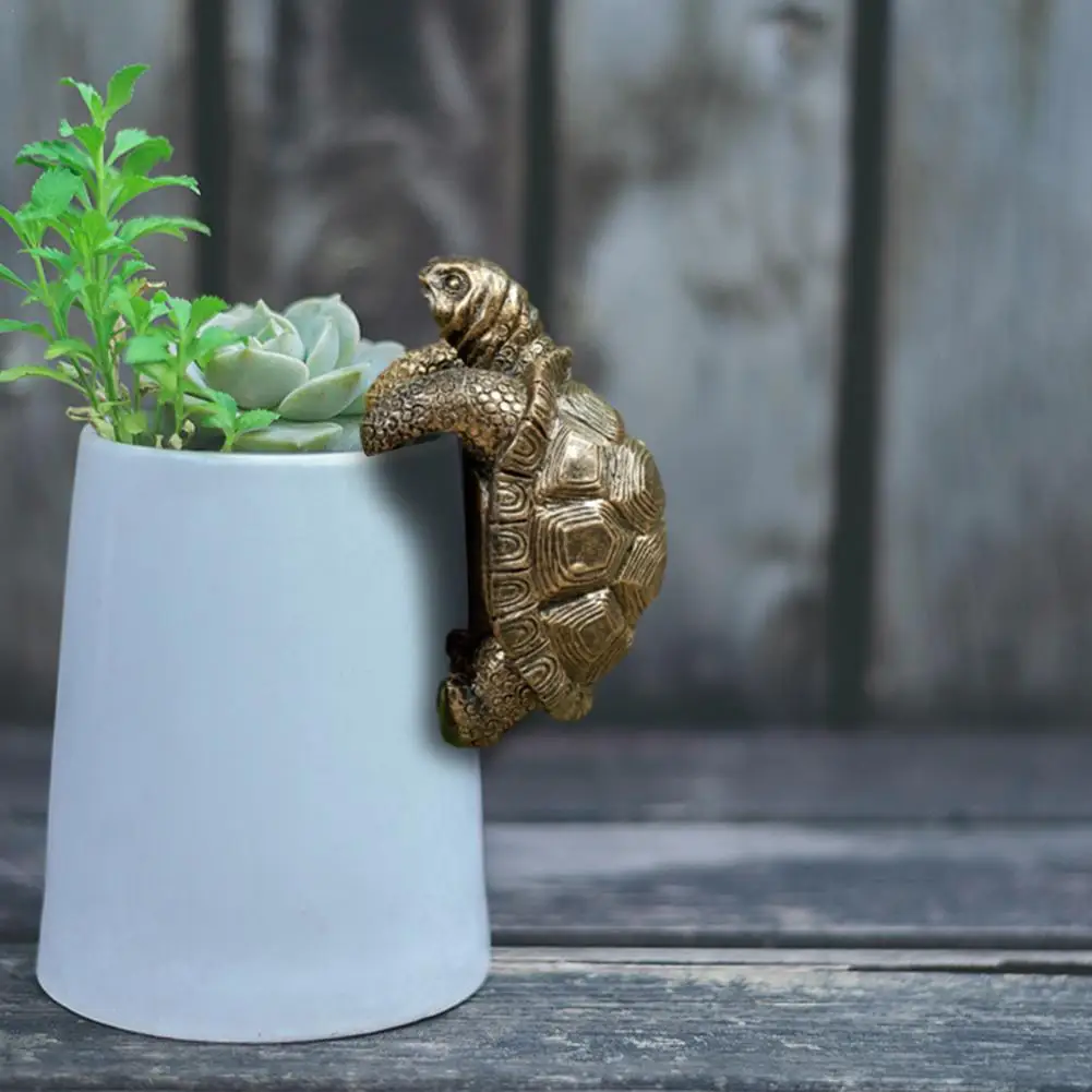 

Turtle Flower Pot Decoration Pendant Upside Turtle Ornament Gift Garden Decoration Decorative Figures Fengshui Home Decor