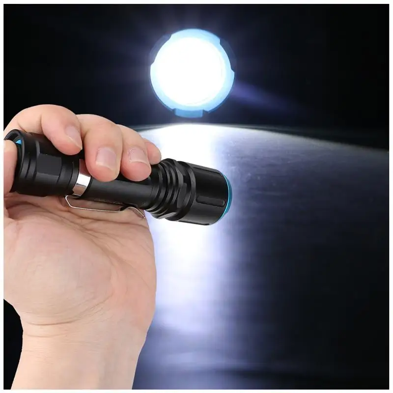 

LED Flashlight USB Rechargeable Waterproof Torch Aluminum Alloy Multi-function Powerful Super Bright Lamp Camping Running