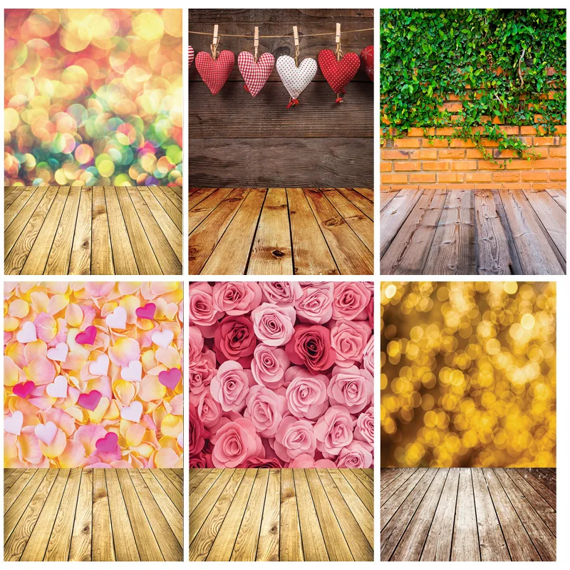 

Art FabricAbstract Valentine's Day Photography Backdrops Props Scenery Wall And Floor Photo Studio Background 21918 DHT-115