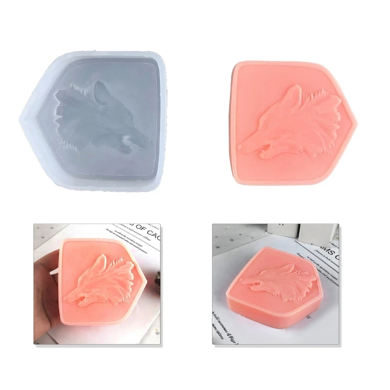 

Wolf Head Silicone Mold Melt Making Cupcake Chocolate Handicraft DropShip