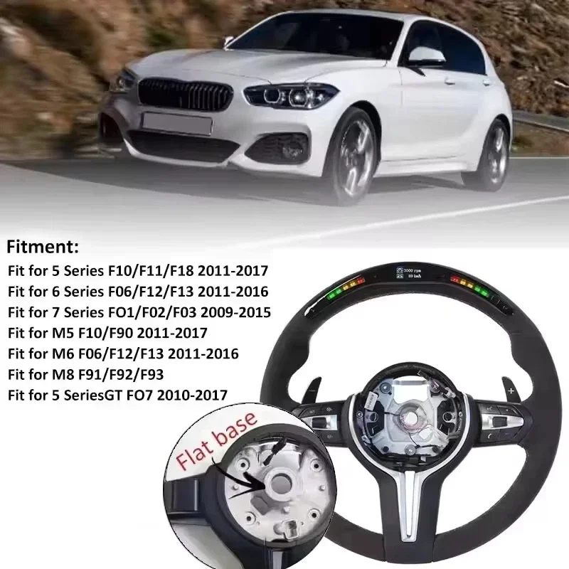 Фото Индивидуальный замшевый руль для BMW E серии E90 E91 E93 X5 E70 E71 X6 E72 E53 E84 E89 E81 E87. Аксессуары для руля. №4