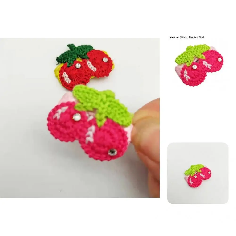 

Pet Hairpin Beautiful Reusable Eye-catching Assorted Mini Berry Shape Pet Hairpin for Salon Hair Clamp Pet Barrette