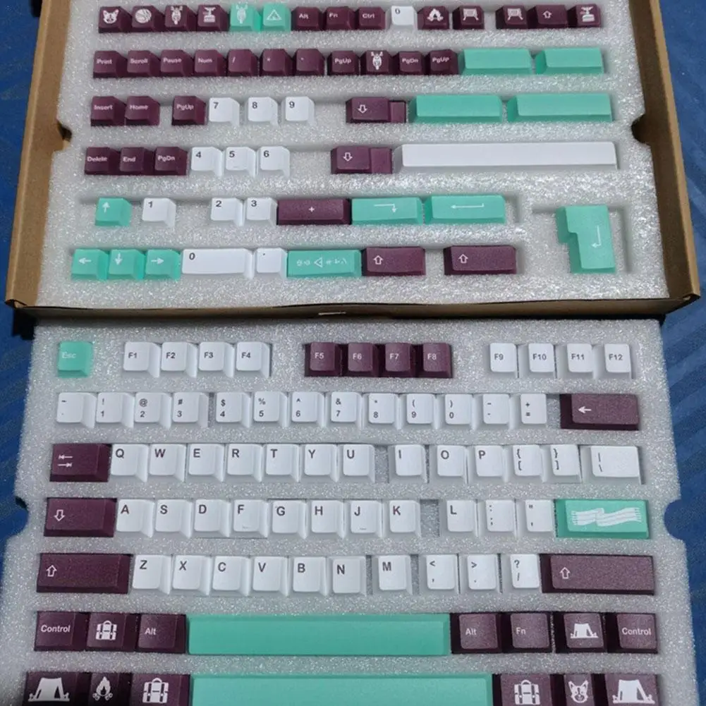 

140 Key/set Personality PBT Dye Sublimation Original Height Profile Keycaps Set For GMK Yuru Mechanical Keyboard Key Caps