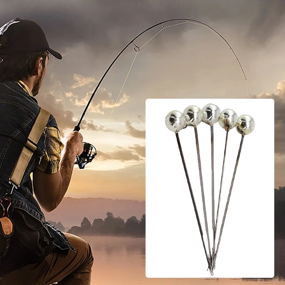 

High Quality New Practical Useful Fishing Needles Tools 5Pcs Baiting Boilie Carp Core Fishing Metal Needles Splicing