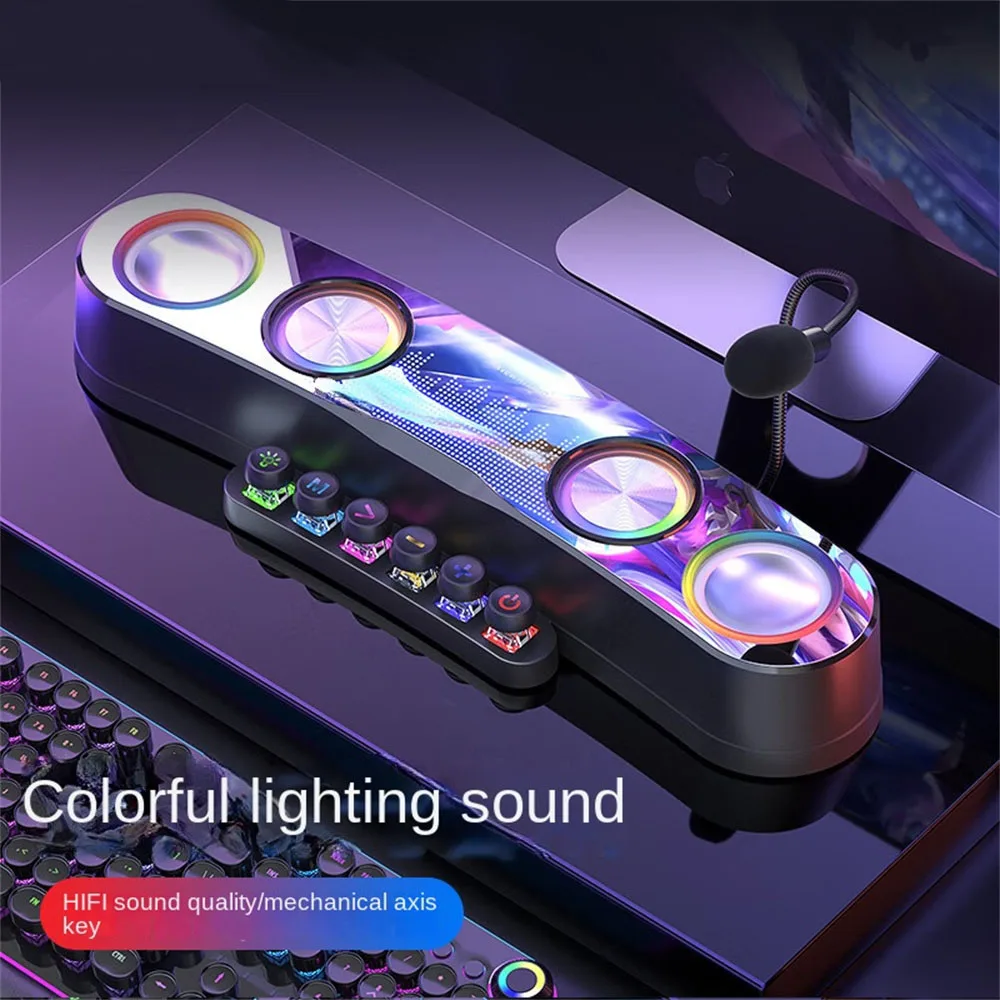 

Звуковая коробка, Bluetooth-динамик, саундбар, USB, 3D стерео сабвуфер, AUX, FM, домашние часы, для помещений, для компьютера, мощный бас