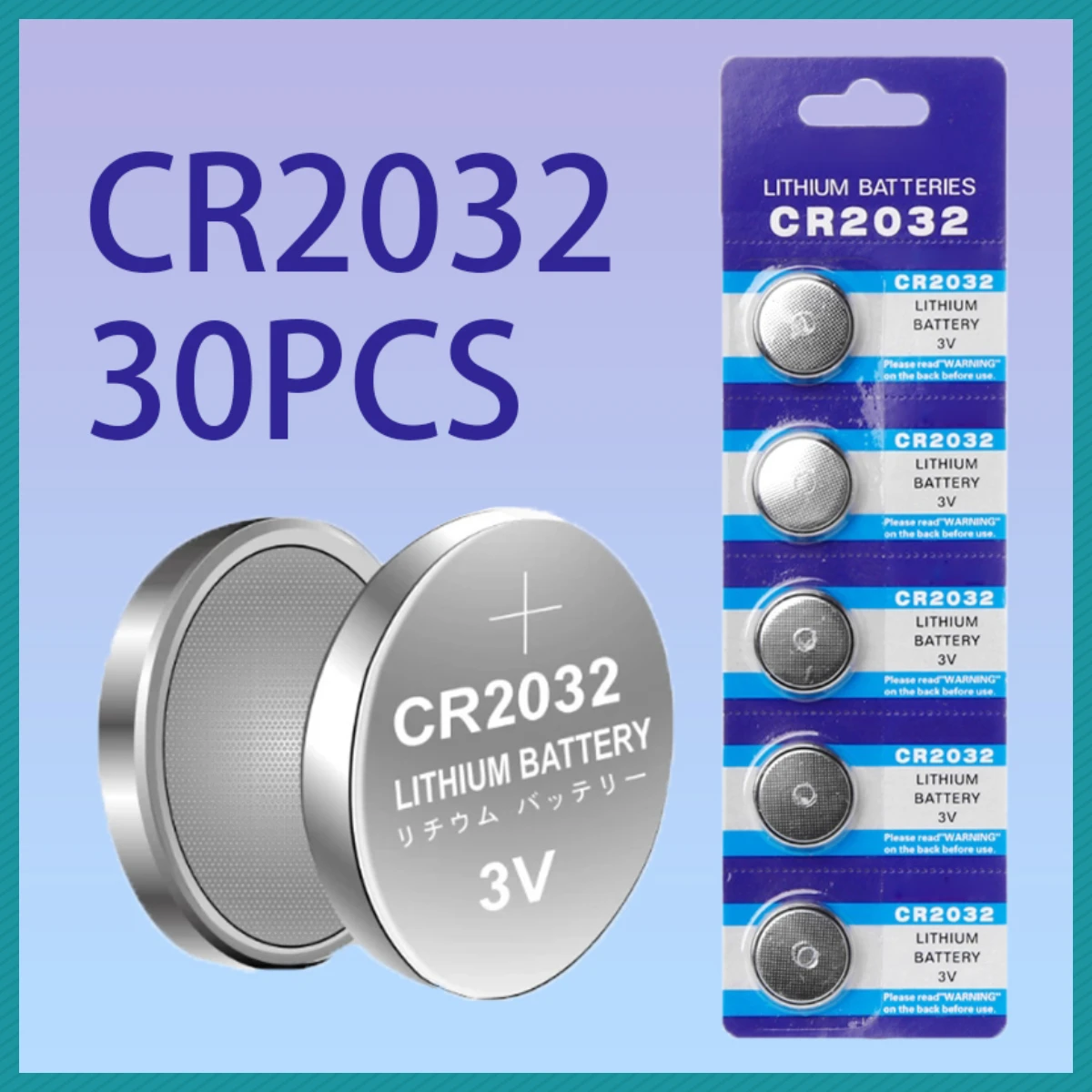

CR2032 3V Lithuim Cell Button BR2032 DL2032 ECR2032 Li-ion Batteries CR 2032 Cell Electronic Watch Car Coin Batteries Control