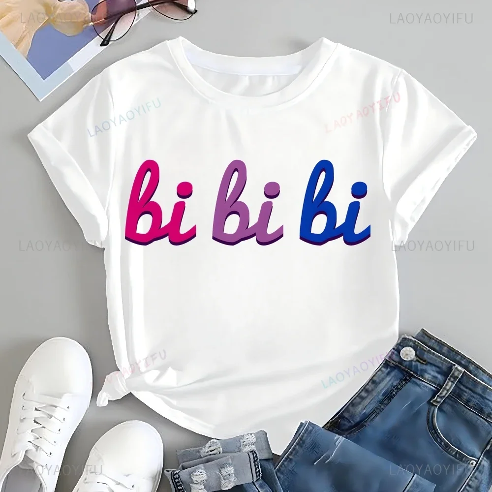 Уличная одежда Bi Pride Флаг NSYNC Футболка с принтом Топ Band Trend Рубашка унисекс