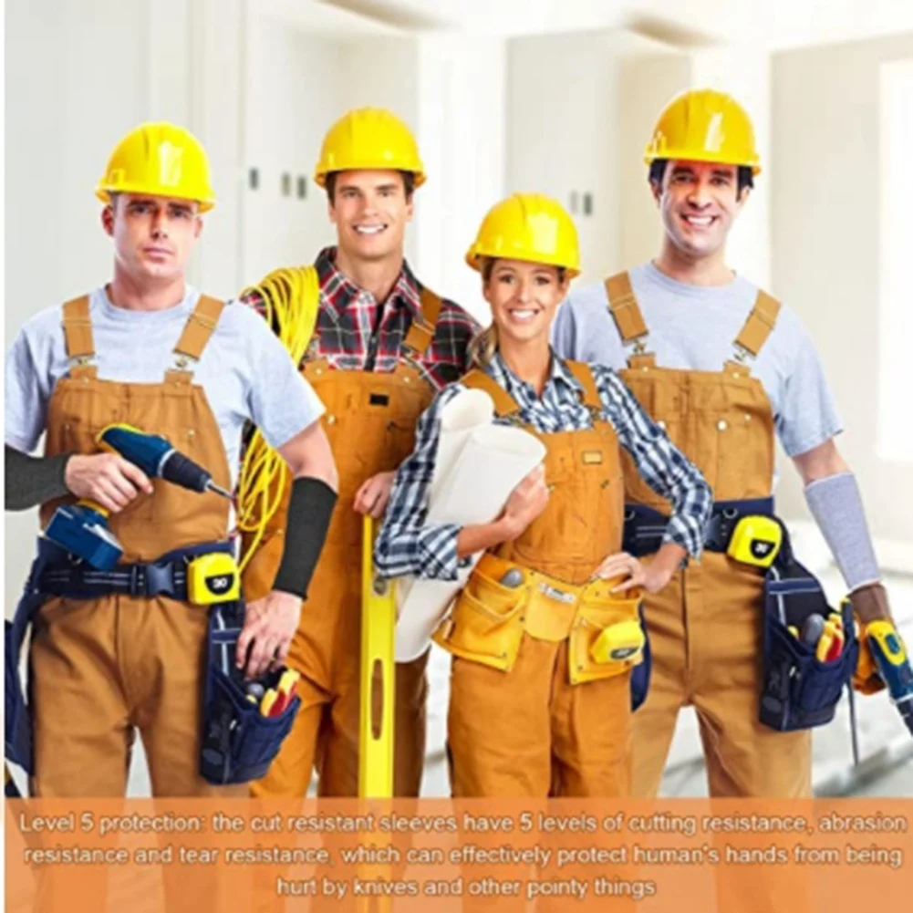 5 пар устойчивых к порезам и ожогам рукавов защитных для предплечья тонкой кожи