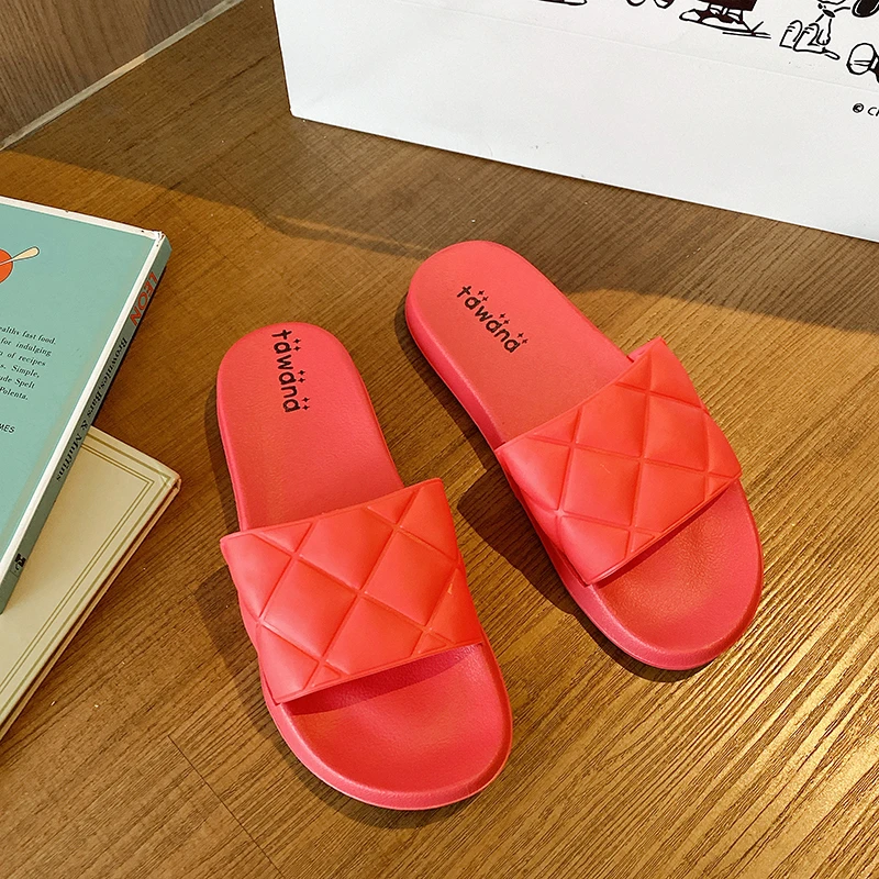 

Summer Ladies New Casual Sandals Soft Sole Solid Color Beach Indoor Mopping Fashion Women's Shoes Outdoor Wild Home Slippers
