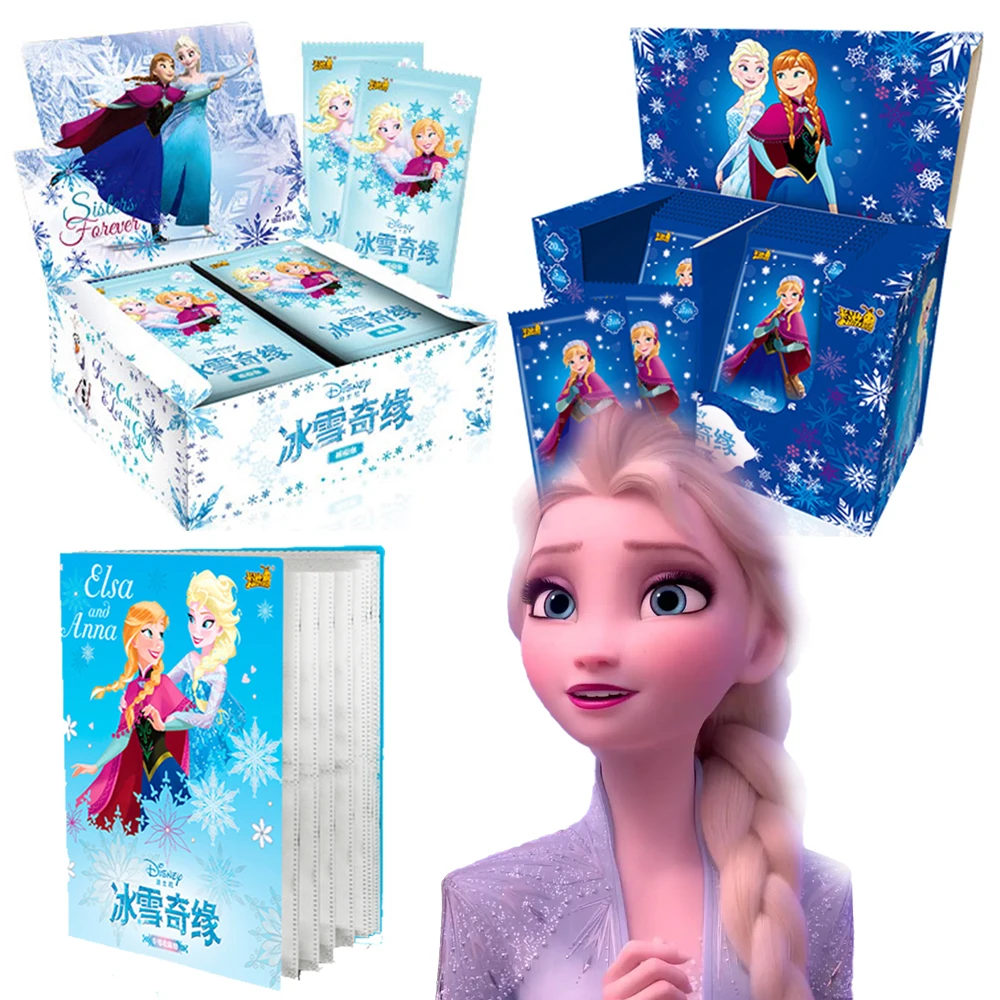 

KAYOU Disney Frozen Anime Games of Cards Toys Party Boxes Paper Games Playing Kids Album Collection Children Gift Hobby 7-12y