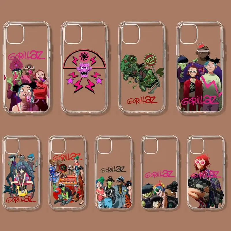 Чехол Gorillaz для телефона Samsung GalaxyS20 S21 S30 FE Lite Plus A21 A51S Note20, прозрачный чехол