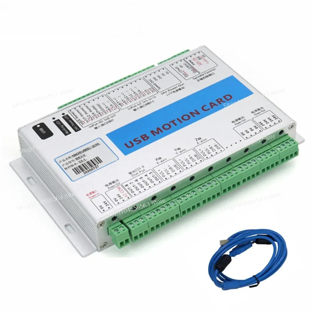Фото Плата управления движением с ЧПУ XHC 3/4/6-осевая – USB/Ethernet, 2000 кГц, с беспроводным ручным колесом управления для Mach3 №2