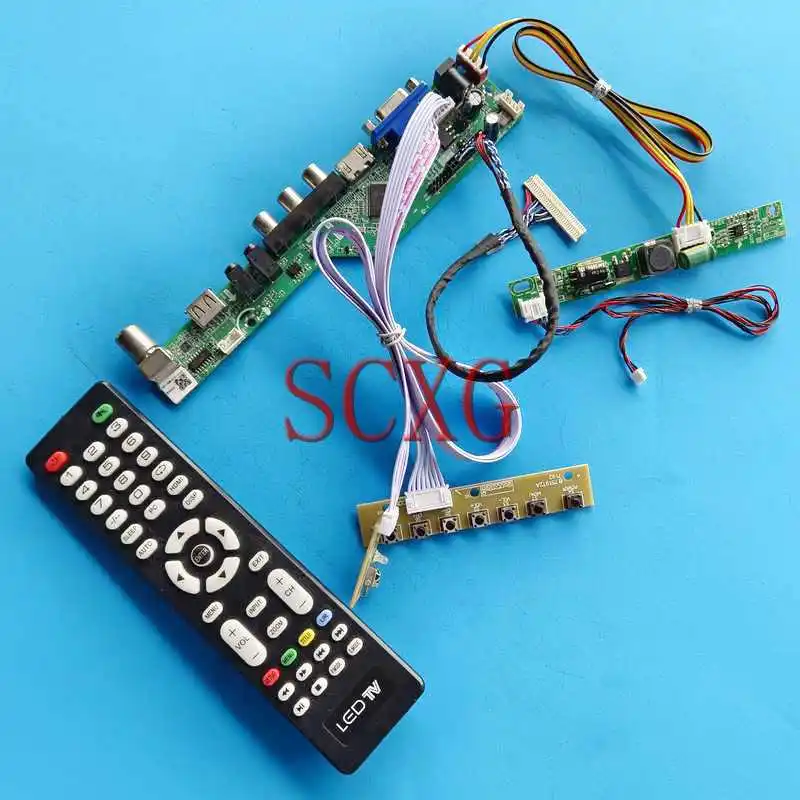 TV Analog Monitor Matrix Drive Board Fit M240HW01 M240HW02 M240Q004 Kit 1920*1080 24" HDMI-Compatible VGA AV USB RF LVDS 30 Pin