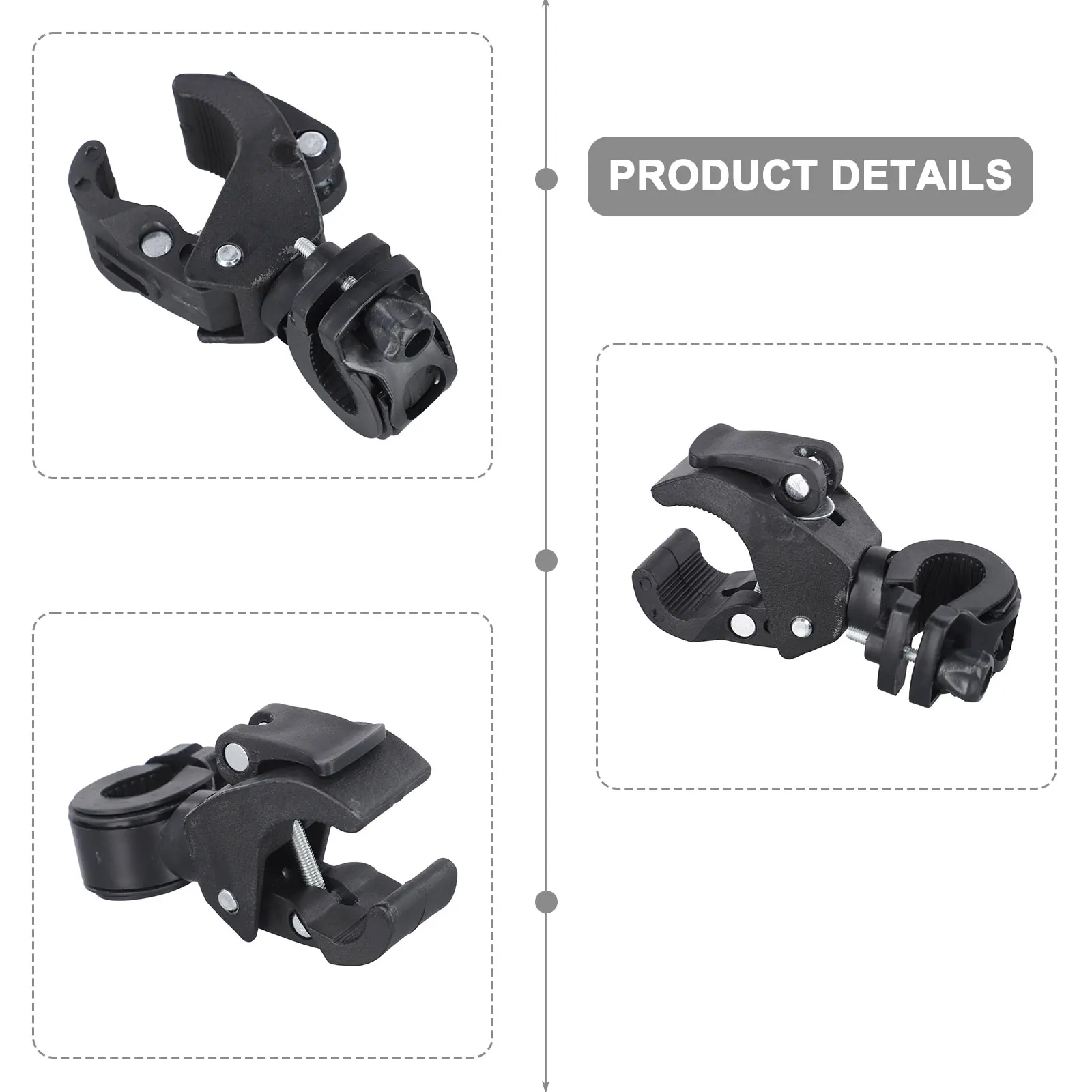 90 ° Вращающийся зажим для фонарика велосипедный руль светодиодный фонарик